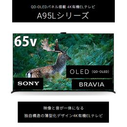 ソニー 4K有機ELテレビ XRJ-65A95L【ご購入特典:ソニー安心パスポート(5年保証)付】