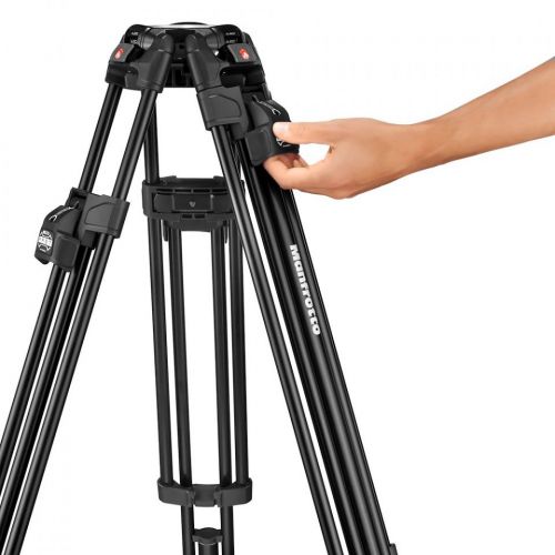 Manfrotto 伸縮式ツインアルミ三脚 ミッドスプレッダー付属 MVT502AM